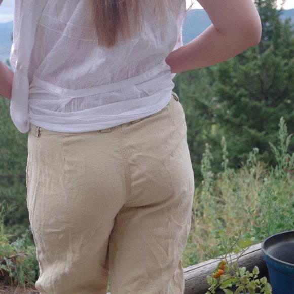 Ralph Lauren Vintage 100% Linen Pants Made In Indonesia - Picture 5 of 5